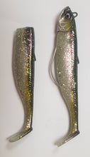 Load image into Gallery viewer, Savage Gear Minnow Weedless 2+1 Soft Lure (12.5cm/Sinking/28g)(Green/Silver)