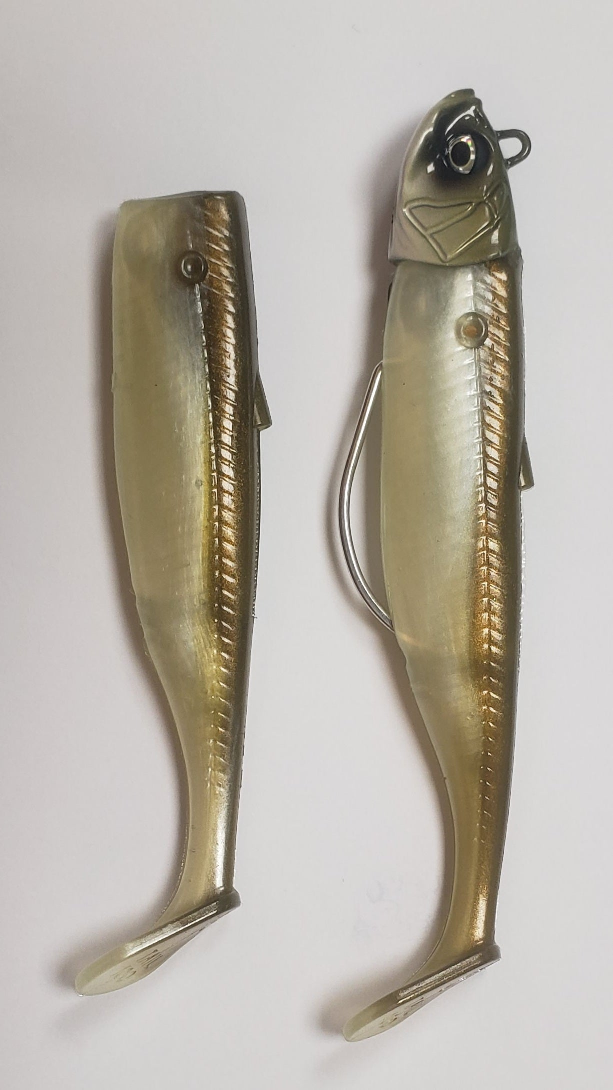 Savage Gear Minnow Weedless 2+1 Soft Lure (10cm/Sinking/16g)(Khaki)
