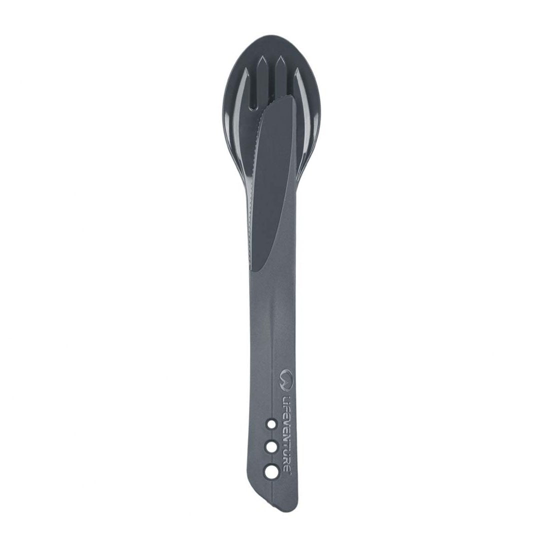 Lifeventure Ellipse BPA Free Cutlery Set (Graphite)