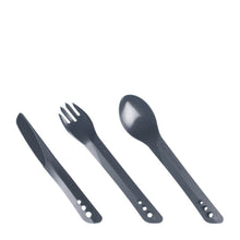 Load image into Gallery viewer, Lifeventure Ellipse BPA Free Cutlery Set (Graphite)