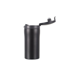 Load image into Gallery viewer, Lifeventure Flip Top Thermal Travel Mug (Black)(300ml)