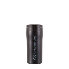 Load image into Gallery viewer, Lifeventure Flip Top Thermal Travel Mug (Black)(300ml)
