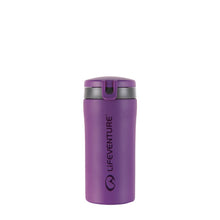 Load image into Gallery viewer, Lifeventure Flip Top Thermal Travel Mug (Matt Purple)(300ml)