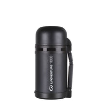 Load image into Gallery viewer, Lifeventure TiV Widemouth Vacuum Food Flask (1000ml)(Black)