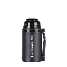 Load image into Gallery viewer, Lifeventure TiV Widemouth Vacuum Food Flask (1000ml)(Black)