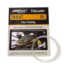 Load image into Gallery viewer, Airflo Trout Polyleader (Clear)(5ft/Floating/12lbs)