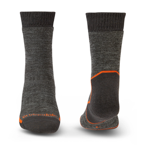 Bridgedale Men's Explorer Heavyweight Merino Comfort Boot Length Socks (Anthracite)
