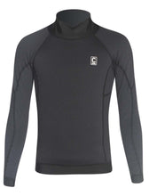 Load image into Gallery viewer, C-Skins Junior Unisex HDi Thermal Flatlock Long Sleeve Rash Vest (Black)
