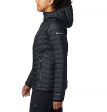 Load image into Gallery viewer, Columbia Women&#39;s Powder Lite Omni-Heat Hooded Insulated Jacket (Black)
