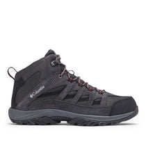 Load image into Gallery viewer, Columbia Men&#39;s Crestwood Waterproof Mid Trail Boots (Dark Grey/Deep Rust)
