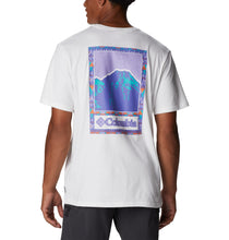 Load image into Gallery viewer, Columbia Men&#39;s Explorers Canyon Back Short Sleeve T-Shirt (White/Bordered Beauty)

