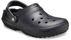 Crocs Unisex Classic Fuzz Lined Clog (Black/Black)