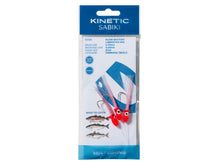 Load image into Gallery viewer, Kinetic Sabiki Glow Baitfish Lightstick Rig (#4/0)(Pink/Red)(3 Pack)

