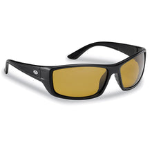 Load image into Gallery viewer, Flying Fisherman Buchanan Sunglasses (Black Frame/Yellow-Amber Lens)