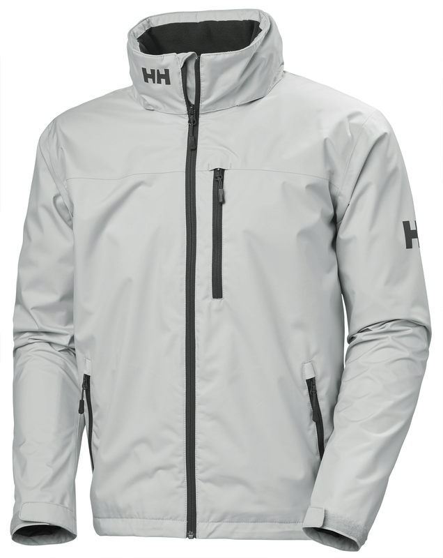 Helly Hansen Men's Crew Hooded Waterproof Jacket (Grey Fog)