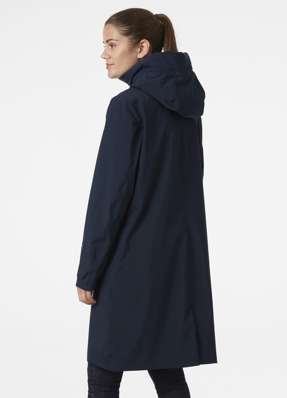 Helly Hansen Women s Victoria Spring Long Waterproof Coat Navy
