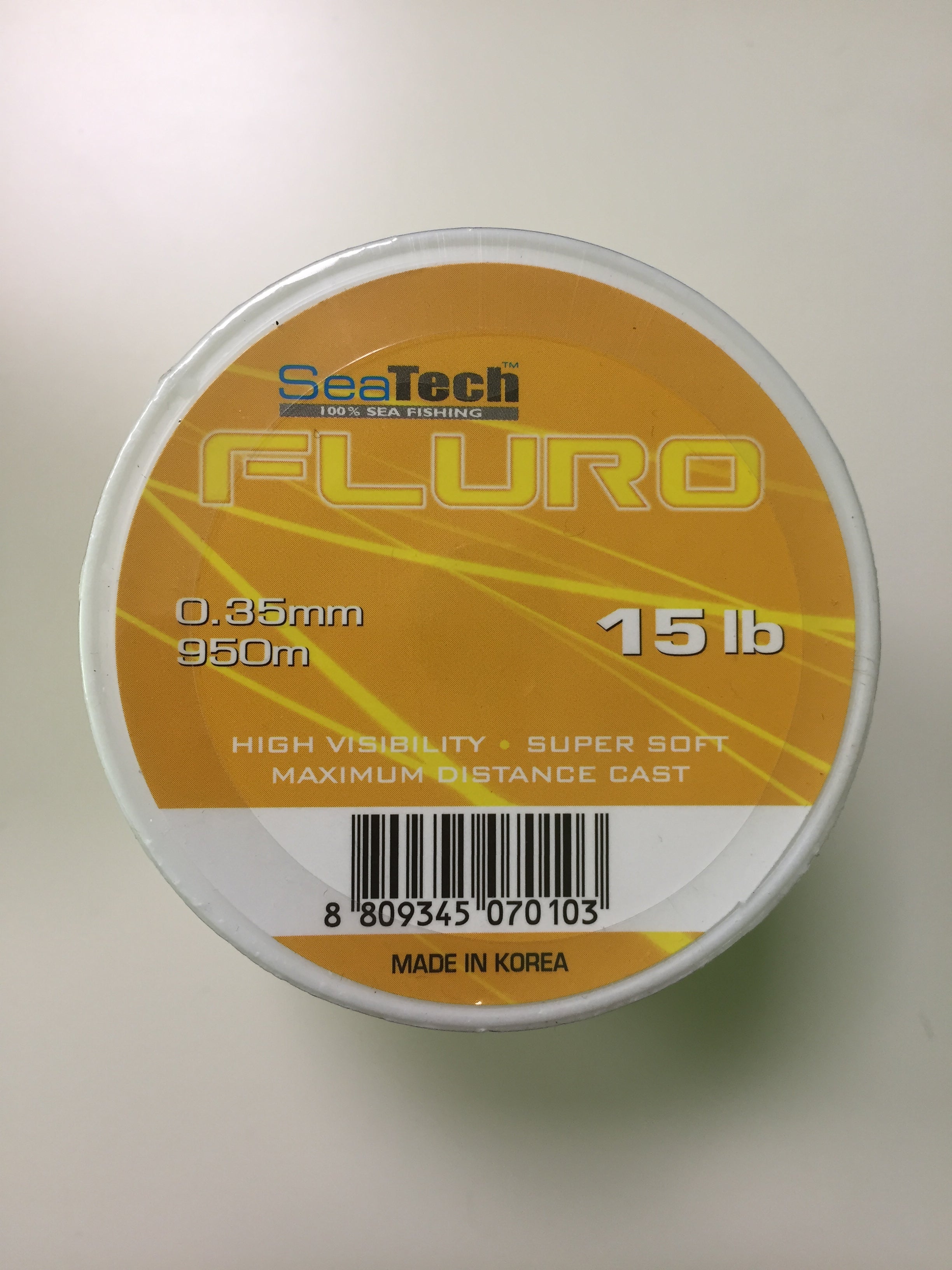 15lb Sea Tech Fluro Yellow Line