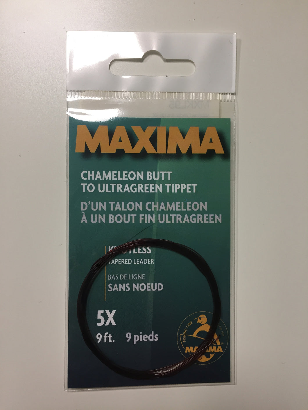 Maxima Knotless Tapered Leader Line 5X (4.5lb/9ft)