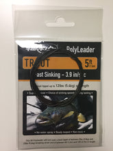 Load image into Gallery viewer, Airflo Trout Polyleader (Brown)(5ft/Fast Sinking/12lbs)
