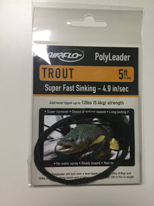 Airflo Trout Polyleader (Grey)(5ft/Super Fast Sinking/12lbs)