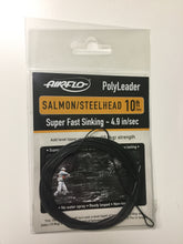 Load image into Gallery viewer, Airflo Salmon/Steelhead Polyleader (Grey)(10ft/Super Fast Sinking/24lbs)