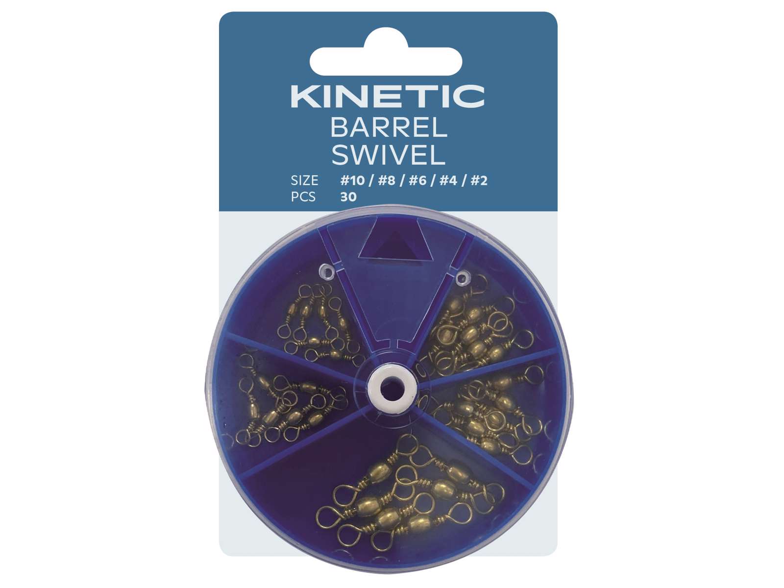 Kinetic Barrel Swivel Assortment (30 Pack)