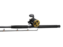 Load image into Gallery viewer, Kinetic 6ft6 PowerCore CC P10 2 Section Boat Rod + Reel Combo (30-50lbs/200-600g)