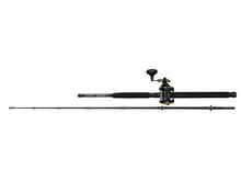 Load image into Gallery viewer, Kinetic 6ft6 PowerCore CC P10 2 Section Boat Rod + Reel Combo (30-50lbs/200-600g)