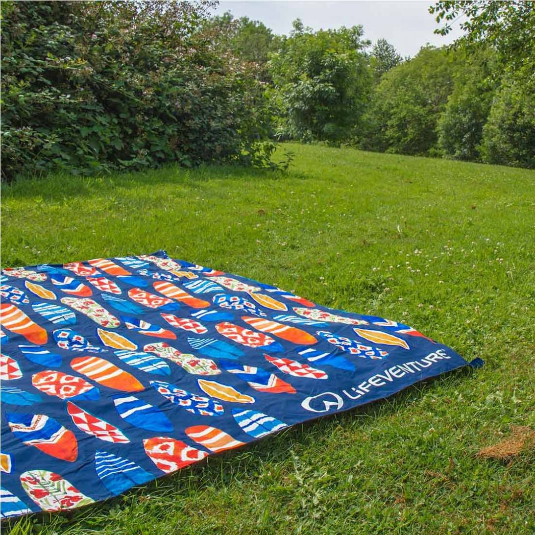 Lifeventure Packable Picnic Blanket (Surfboards)