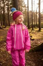 Load image into Gallery viewer, Mac in a Sac Kids Waterproof Puddle Suit (Pink)(Ages 1-6)