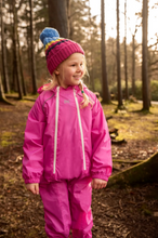 Load image into Gallery viewer, Mac in a Sac Kids Waterproof Puddle Suit (Pink)(Ages 1-6)
