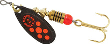 Load image into Gallery viewer, Mepps Black Fury Spinning Metal Lure (4.5g/Size 2)(Black/Orange)