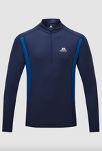 Load image into Gallery viewer, Mountain Equipment Men&#39;s Ignis Long Sleeve Half Zip Tech Tee (Medieval/Lapis Blue)
