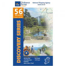 Load image into Gallery viewer, OSI Discovery Map 56 - Laminated (Part of Dublin, Kildare &amp; Wicklow)(1:50,000)
