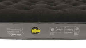 Outwell Flock Classic Double Inflatable Mattress (Black/Grey)