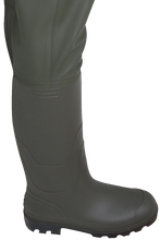 Load image into Gallery viewer, Pros Unisex PVC/Polyester Chest Waders (Olive Green)