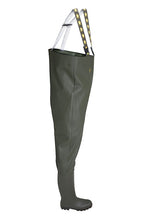 Load image into Gallery viewer, Pros Unisex PVC/Polyester Chest Waders (Olive Green)
