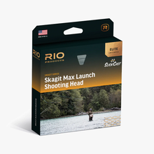 Load image into Gallery viewer, Rio Elite Skagit Max Launch Mid-Length Shooting Head Fly Line (525g/Floating/23ft)(Aqua/Blue)