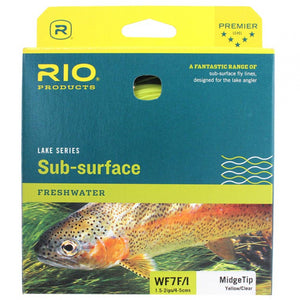Rio Lake Series Sub-Surface Freshwater Midge Tip Fly Line (WF7F/I)(Yellow/Clear)