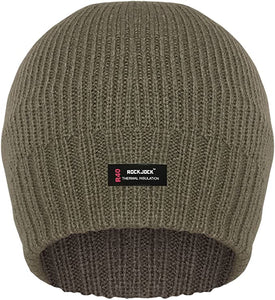 Rockjock Unisex R40 Thermal Insulated Beanie Hat (Olive)