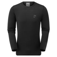Load image into Gallery viewer, Sprayway Men's Dornie Crew Neck Long Sleeve Base Layer Top (Black)