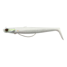 Load image into Gallery viewer, Savage Gear Sandeel V2 WL Sinking Soft Plastic Lure 2+1 (13cm/33g) (White Pearl Silver)
