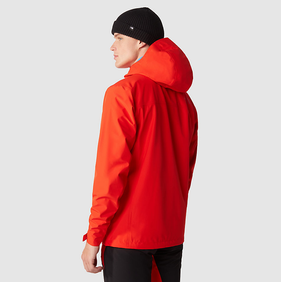 Mens north face jacket red best sale