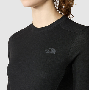 The North Face Women's Easy Crew Neck Long Sleeve Base Layer Top (Black)