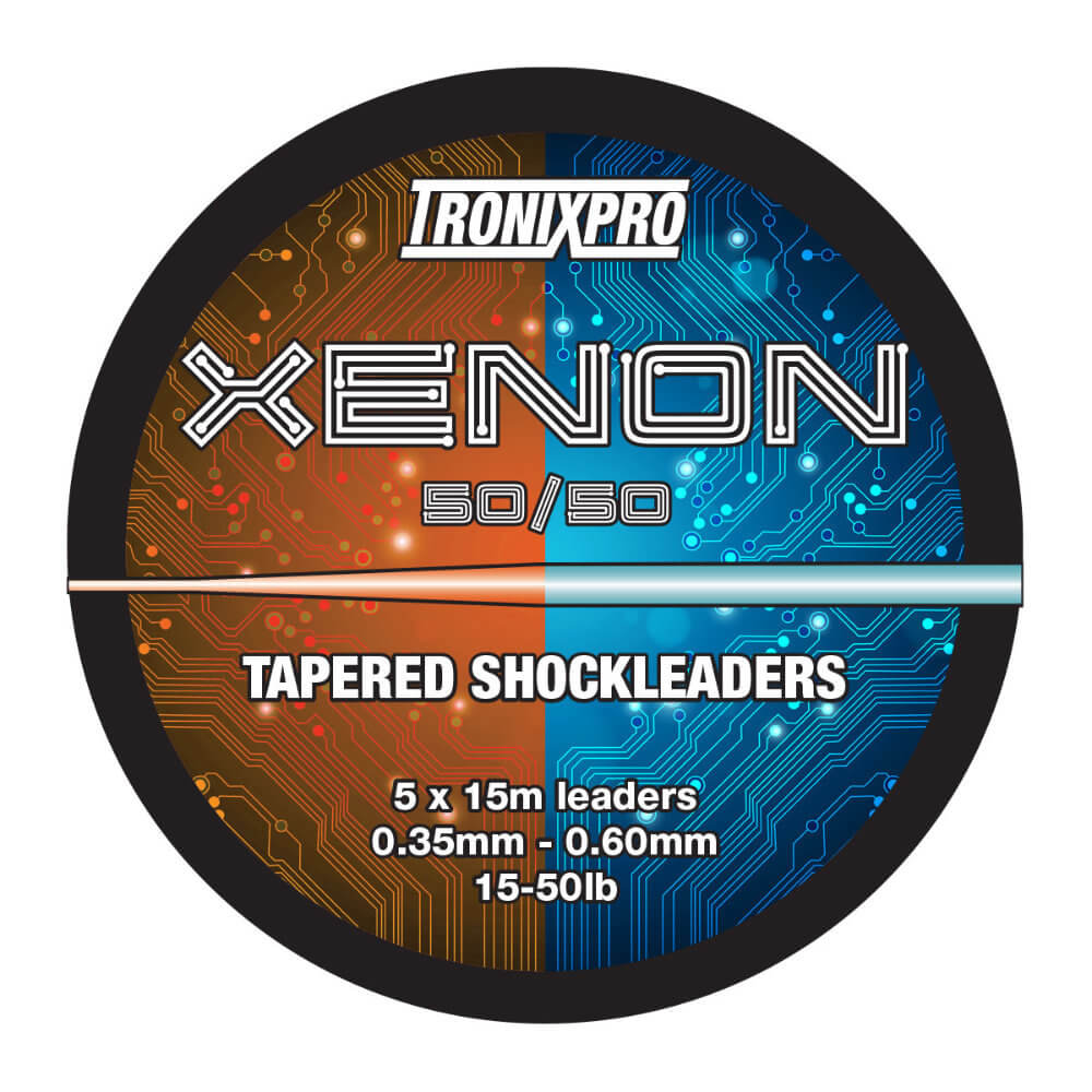 Tronix Pro Xenon 50/50 Tapered Shockleaders 0.35mm-0.60mm (15-50lb)