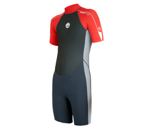 Load image into Gallery viewer, Alder Junior Impact 3/2 Shorty Wetsuit (Red)
