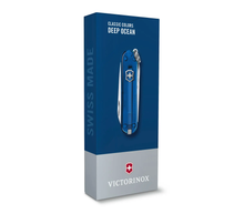 Load image into Gallery viewer, Victorinox Swiss Army Knife Classic Colours Collection (Transparent Deep Ocean)