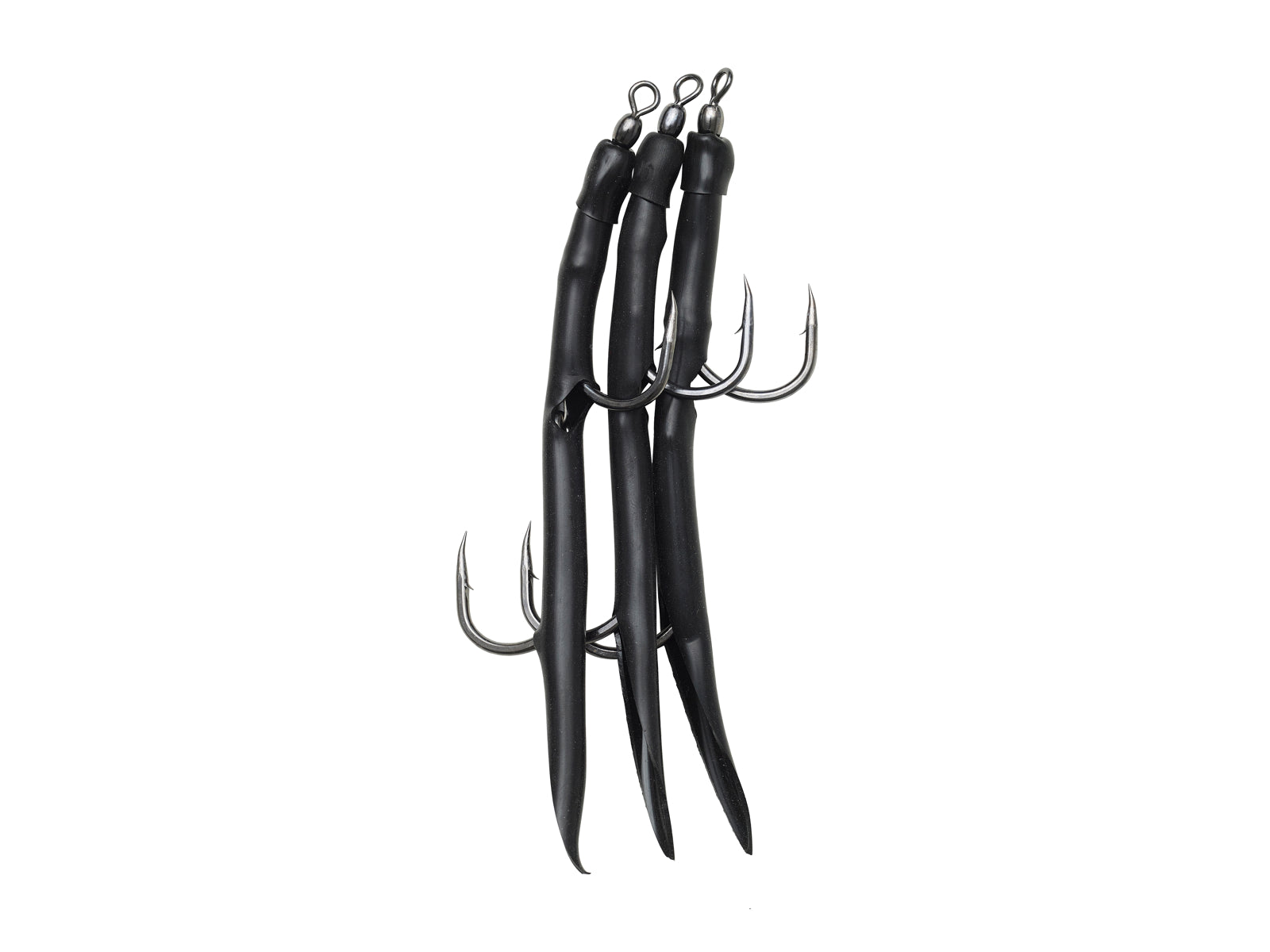 Kinetic Sabiki Gummi-Makk Pro Lure (#10/0)(Black)(3 Pack)