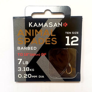 Kamasan Animals Spades Coarse Barbed Hook (Size 12/12in)