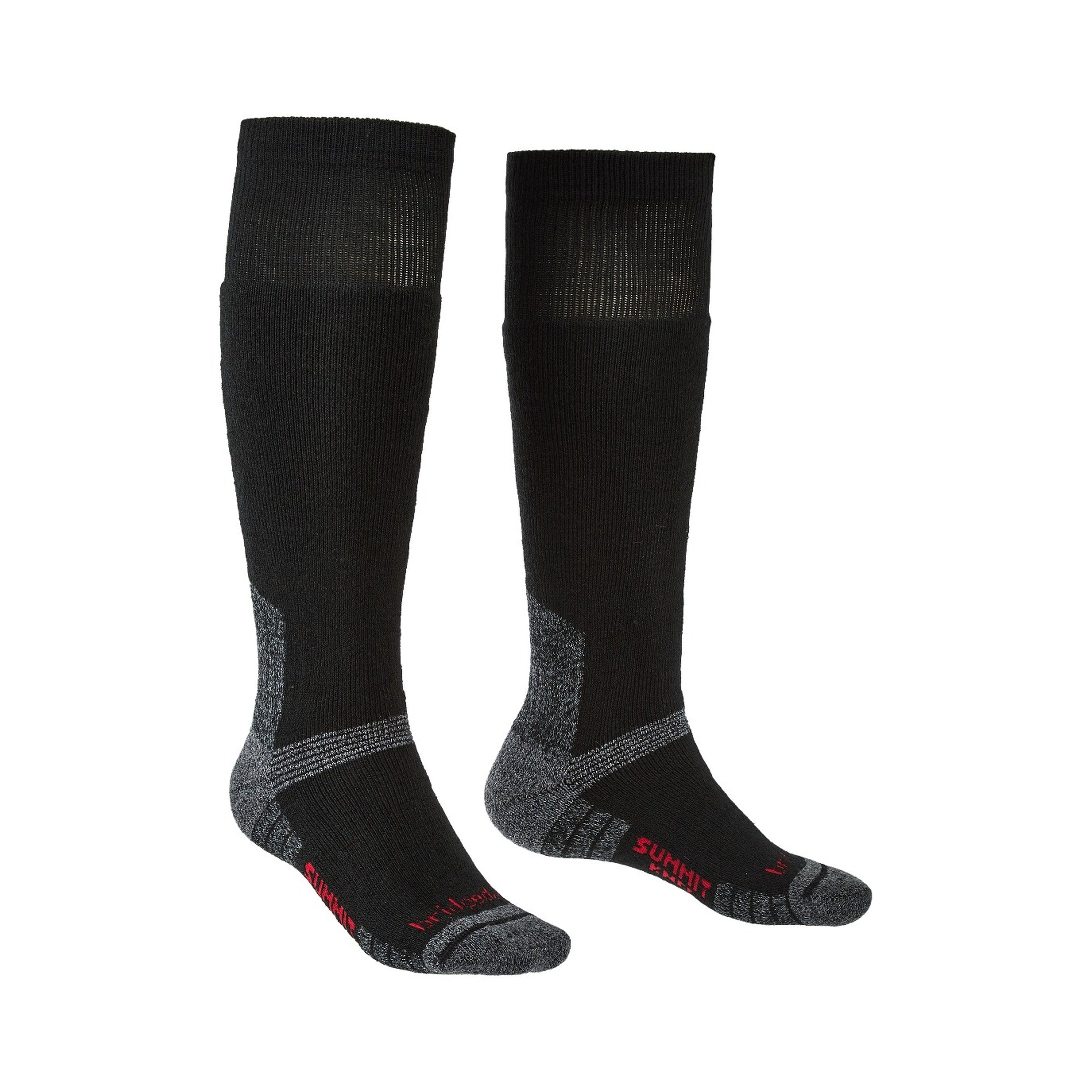 Bridgedale Unisex Explorer Heavyweight Merino Performance Knee Length Socks (Black)
